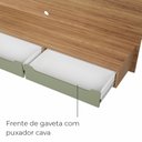 Ver imagem 6 de Painel para Tv até 75 Polegadas 3 Gavetas 1 Prateleira com Ripado Copiapó - Carvalho/menta