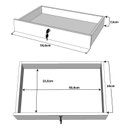 Ver imagem 6 de Balcão Caixa Atendimento Comercial Recepção Consultório 60cm Preto