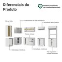 Ver imagem 2 de Armário de Cozinha Completa de Canto 100% Mdf 447 Cm Smart Madesa 02 Branco