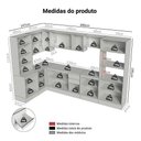 Ver mais imagens de Armário de Cozinha Completa de Canto 100% Mdf 447 Cm Smart Madesa 02 Branco