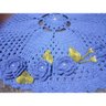Tapete Azul de Crochê Artesanal - 2