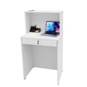 Ver imagem 5 de Balcão Caixa Atendimento Comercial Recepção Consultório 60cm Branco