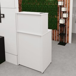 Balcão Caixa Atendimento Comercial Recepção Consultório 60cm - 2