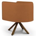 Ver imagem 3 de Kit 2 Poltronas Base Madeira Betina B-262 Veludo Telha