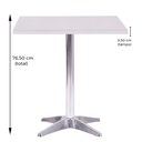 Ver imagem 4 de Mesa de Jantar Quadrada 70 cm Tampo Branco em MDP Base Delta