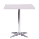Ver imagem 1 de Mesa de Jantar Quadrada 70 cm Tampo Branco em MDP Base Delta