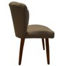 Cadeira de Jantar Estofada Pétala Tecido Veludo Pés Palito Kimi Decor:cappuccino - 4