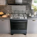 Ver imagem 2 de Fogão 5 Bocas a Gás Dako Supreme com Mesa de Inox e Forno 100l Titanium Bivolt