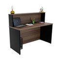 Ver imagem 5 de Balcão Atendimento Recepção Consultório 120x60cm Marrom/Nogal