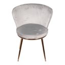 Ver imagem 1 de Cadeira em Veludo Nanda Base em Aço Pintado