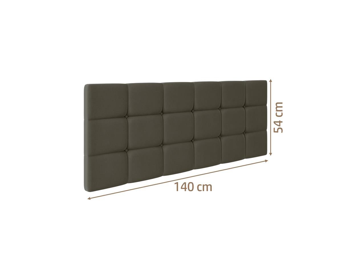 Cabeceira Pendente Cama Box Casal Luna 140 cm - Marrom - 3