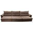 Ver imagem 5 de Sofá Retrátil e Reclinável 3,85m Molas Ensacadas Cama inBox Big Space com Bordado 3D Velusoft