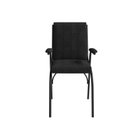 Ver imagem 2 de Kit 5 Cadeiras para Escritório Coletiva Estofada Auditório Linha Office