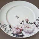 Ver imagem 5 de Prato Raso Branco de Porcelana Germer Redondo 27cm Garden com Estampa Floral