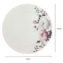 Ver imagem 6 de Prato Raso Branco de Porcelana Germer Redondo 27cm Garden com Estampa Floral