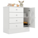 Ver imagem 3 de Cômoda Infantil 1 Porta e 4 Gavetas Tic Tac Branco