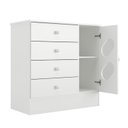 Ver imagem 2 de Cômoda Infantil 1 Porta e 4 Gavetas Tic Tac Branco