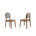 Ver imagem 3 de Conjunto Sala de Jantar Mesa Gênova 1.30cm Tampo Orgânico Laminado com 6 Cadeiras Évora - Móveis Min