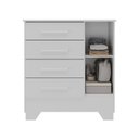 Ver imagem 2 de Cômoda Infantil 1 Porta MDP Tic Tac Espresso Móveis Branco