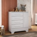 Ver imagem 1 de Cômoda Infantil 1 Porta MDP Tic Tac Espresso Móveis