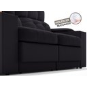 Ver imagem 7 de Sofá com Porta Copos e Carregador Usb Eureka 1,70m Assento Retrátil e Reclinável Velosuede