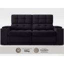 Ver imagem 5 de Sofá com Porta Copos e Carregador Usb Eureka 1,70m Assento Retrátil e Reclinável Velosuede