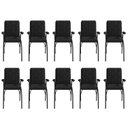 Ver imagem 6 de Kit 10 Cadeiras para Escritório Coletiva Estofada Auditório Linha Office