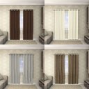 Ver imagem 1 de Cortina Seda Amassada - Quarto e Sala - 4,00m x 2,60m - KB Kauan Bordados Caqui