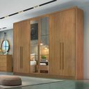 Ver imagem 2 de Guarda Roupa Robust 6 Portas 4 Gavetas 1 Espelho Cor:cumaru