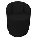 Ver imagem 2 de Poltrona Redonda Serena Suede Preto Base Fixa C05 - D'Rossi Poltrona Redonda;poltrona Decorativa;pol
