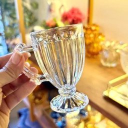 Jogo de Xícaras de Café 6 Peças Taças Pequenas 100ml Cristal Imperial Lyor Casa Cafeteria - 6 Jogo de Xícaras de Café 6 Peças Taças Pequenas 100ml Cristal Imperial Lyor Casa Cafeteria - 6