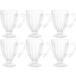 Jogo de Xícaras de Café 6 Peças Taças Pequenas 100ml Cristal Imperial Lyor Casa Cafeteria - 1 Jogo de Xícaras de Café 6 Peças Taças Pequenas 100ml Cristal Imperial Lyor Casa Cafeteria - 1