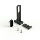 Ver imagem 1 de Suporte de Topo para Tubo Cabideiro Oval Vesto 28x12mm Preto Rometal 12518