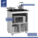 Ver imagem 4 de Kit Balcão Salvia Mais Fogão Cooktop 4 Bocas Preto Itatiaia