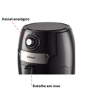 Ver imagem 3 de Fritadeira Elétrica sem Óleo Air Fryer Amvox Arf 1245 4,5l (220v)