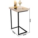 Ver imagem 4 de Mesa Lateral para Sofá com Espelho Pérola Preto 4774 Luxo Jb Bechara