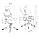 Ver imagem 5 de Cadeira de Escritório Presidente NR17  Sophy (Full Mesh)