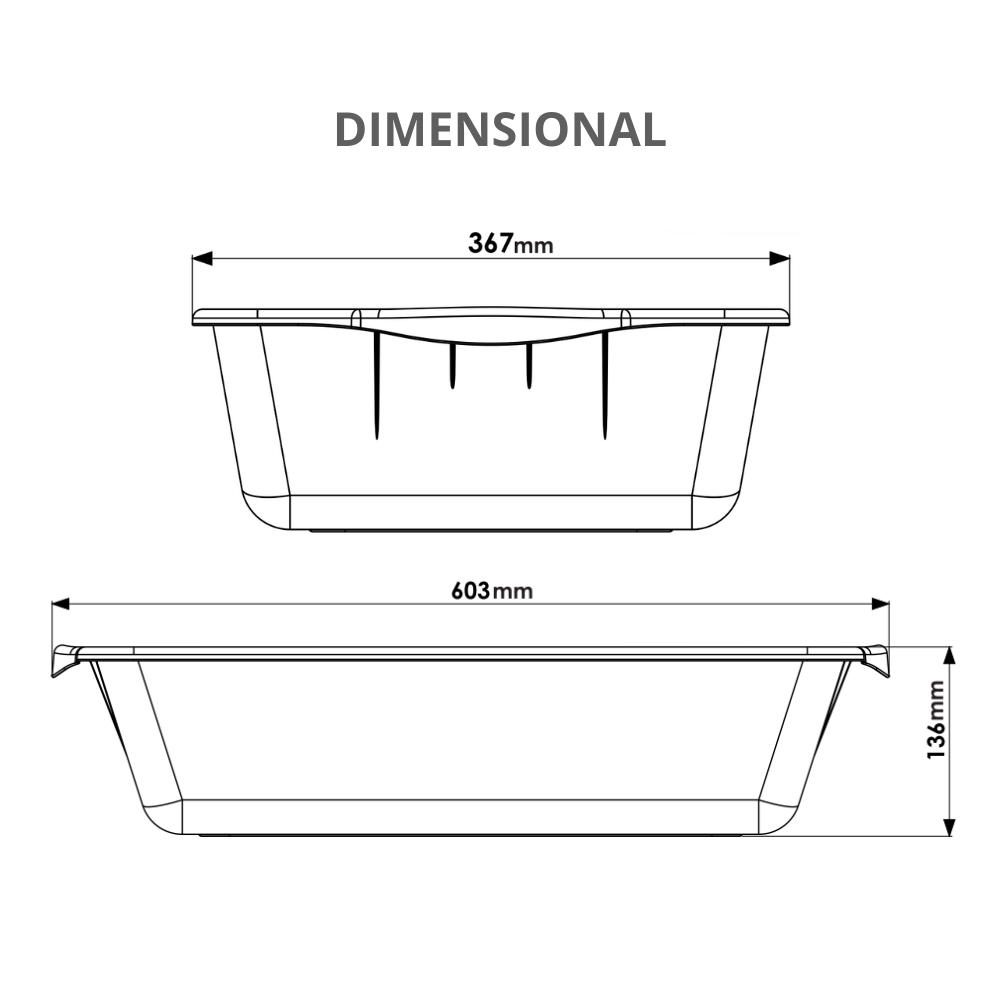 Caixa Super Reforçada Multiuso Capacidade 20 Litros 60,3 X 36,7cm Cor Preta Durín - 6