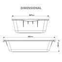 Ver imagem 6 de Caixa Super Reforçada Multiuso Capacidade 20 Litros 60,3 X 36,7cm Cor Preta Durín