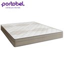 Ver imagem 6 de Cama Box Casal Bipartido Suede + Colchão de Molas Ensacadas Portobel Ipanema - 138x188x65cm Cor:bege