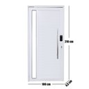 Ver imagem 5 de Porta Pivotante de Alumínio 210 X 100cm com Visor e Fechadura Digital Linha 30  Abertura Direita