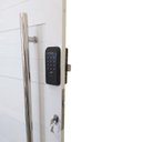 Ver imagem 6 de Porta Pivotante de Alumínio 210 X 100cm com Visor e Fechadura Digital Linha 30  Abertura Direita