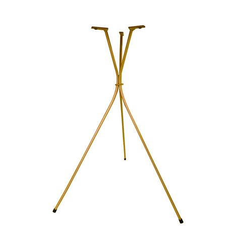 Base Tripé Pé de Mesa 45cm Dourado Metálico Mesinha Lateral Bistrô Decoração Minimalista Pé Palito