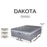 Conjunto Cama Box+ Colchão Queen Size Mola ENSACADA Dakota 158x198x66cm - 5