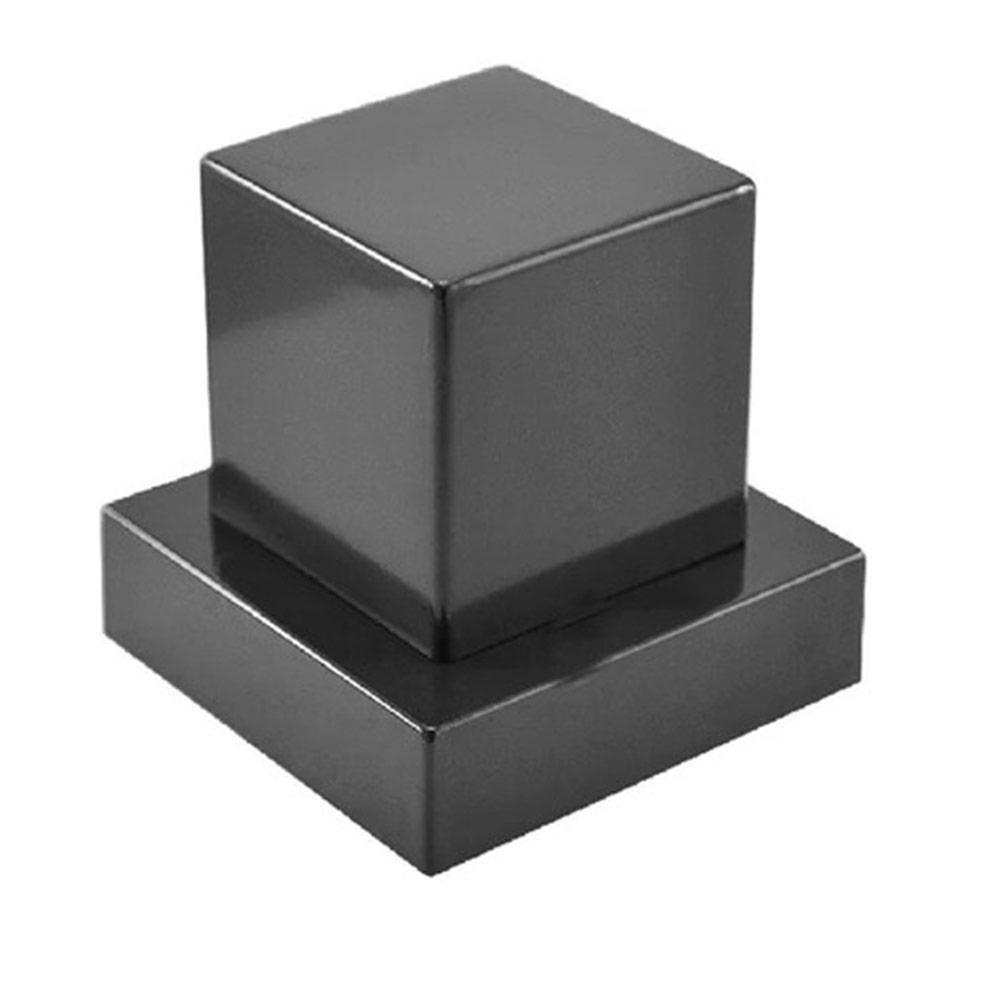 Acabamento de Registro Quadrado Preto Black Abs 1/2' ou 3/4' - 1