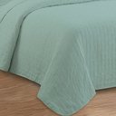 Ver imagem 4 de Kit Cobre Leito Colcha Anarruga Nuvem 3 Peças Casal 220x240cm Verde Sonhare