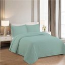Ver imagem 1 de Kit Cobre Leito Colcha Anarruga Nuvem 3 Peças Casal 220x240cm Verde Sonhare