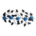 Ver imagem 2 de Enfeite de Parede Decorativo Todo de Ferro 5 Rosas:azul