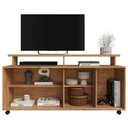 Ver imagem 4 de Rack Bancada para TV 50 pol 1 Porta 136 cm Maxx Cedro Areia Rudk