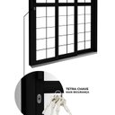 Ver imagem 6 de Porta de Aço de Correr Lateral 3 Folhas com Grade Quadrada 213x150 Riobras Aço Pronto